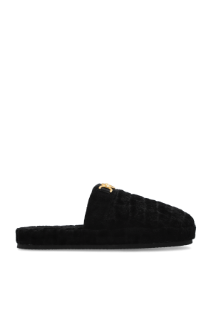 【関税&送料込】Gucci Black Suede Slippers Gucci Black Velvet GG Princetown Slippers Gucci